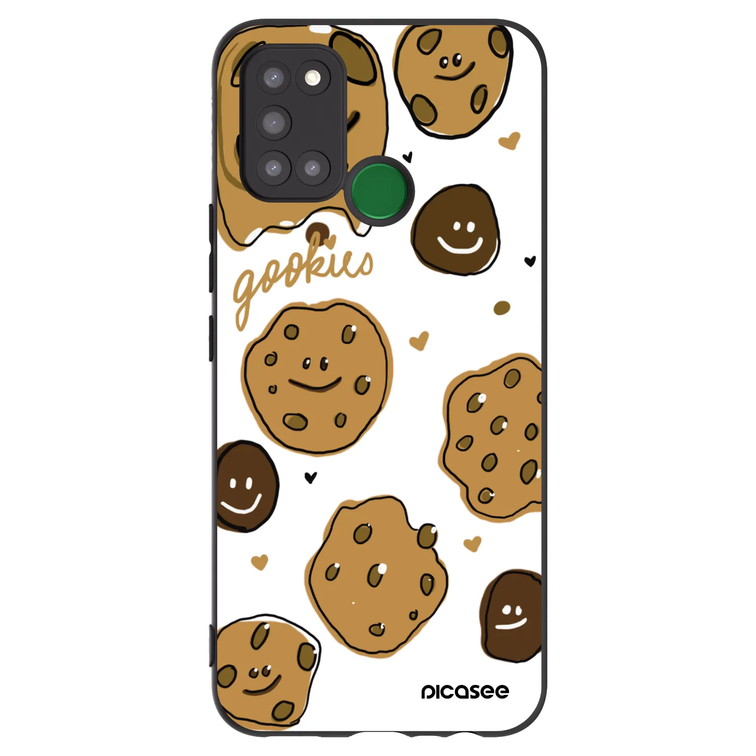 Picasee silikónový čierny obal pre Realme 7i - Gookies