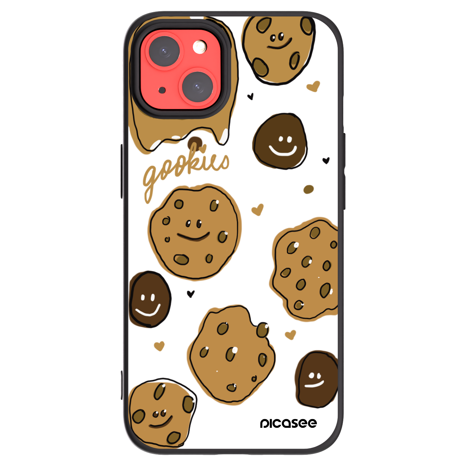 Picasee silikónový čierny obal pre Apple iPhone 13 - Gookies