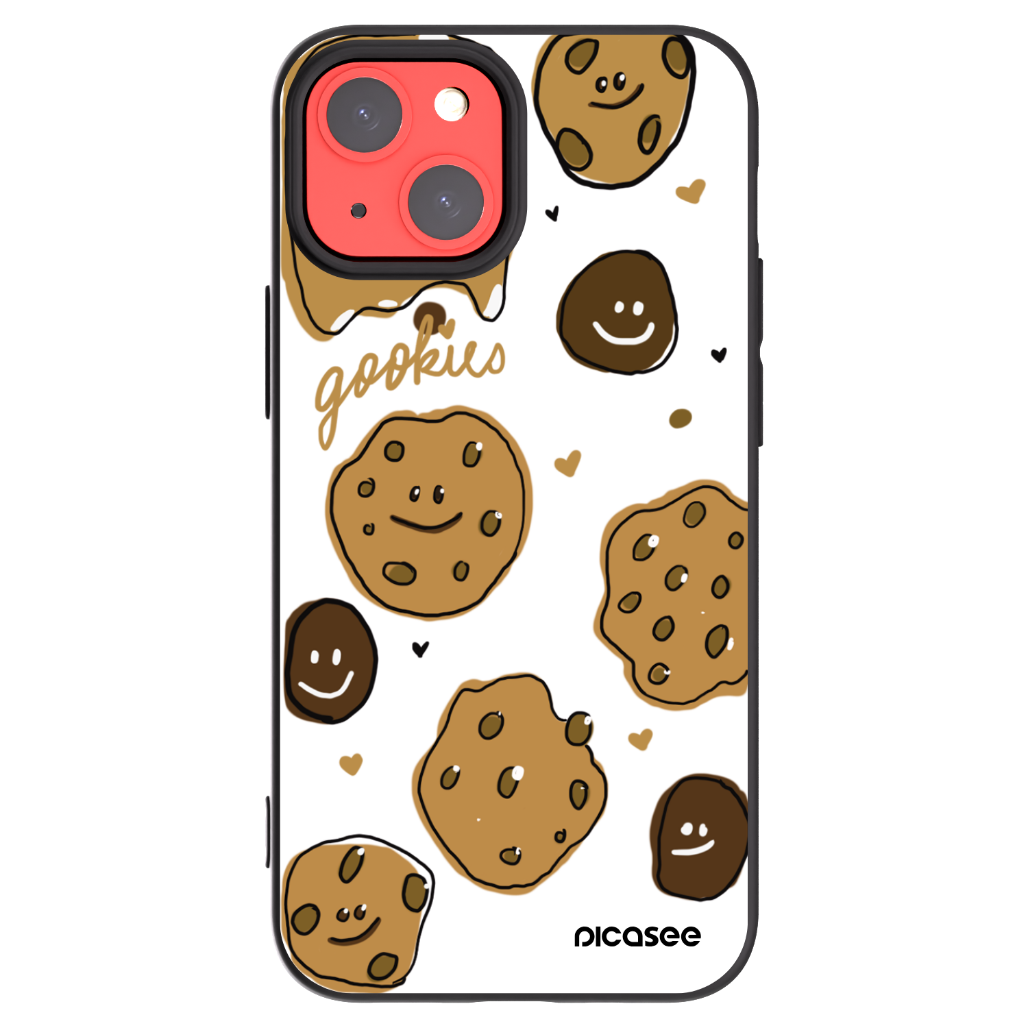 Picasee silikónový čierny obal pre Apple iPhone 13 mini - Gookies