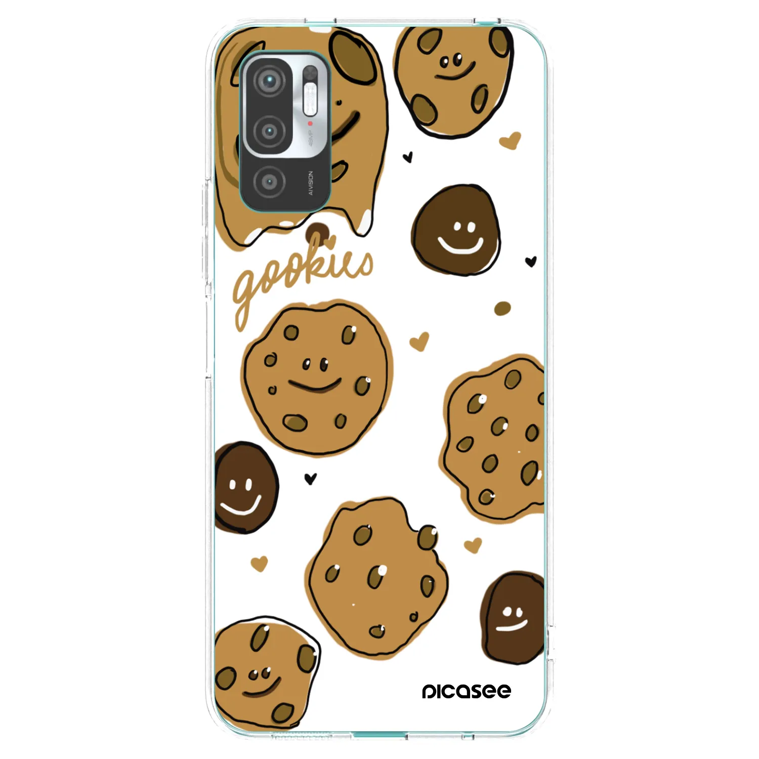 Picasee silikónový prehľadný obal pre Xiaomi Redmi Note 10 5G - Gookies
