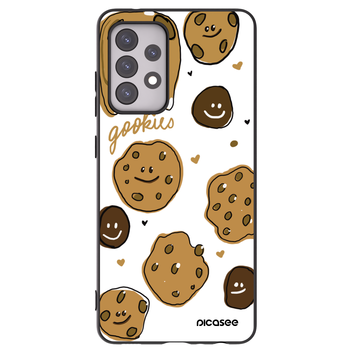 Picasee silikónový čierny obal pre Samsung Galaxy A52s 5G A528B - Gookies