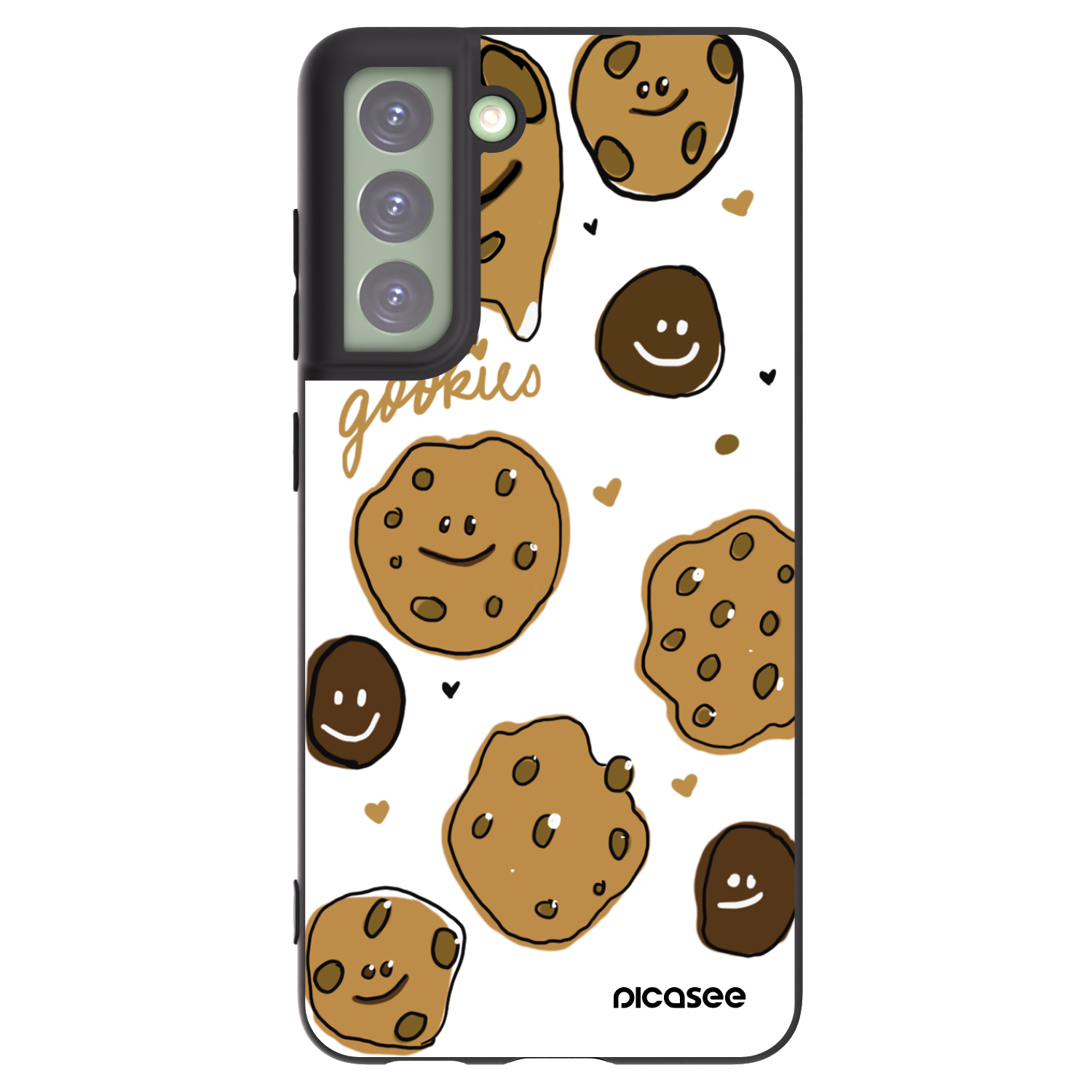 Picasee silikónový čierny obal pre Samsung Galaxy S21 FE 5G - Gookies