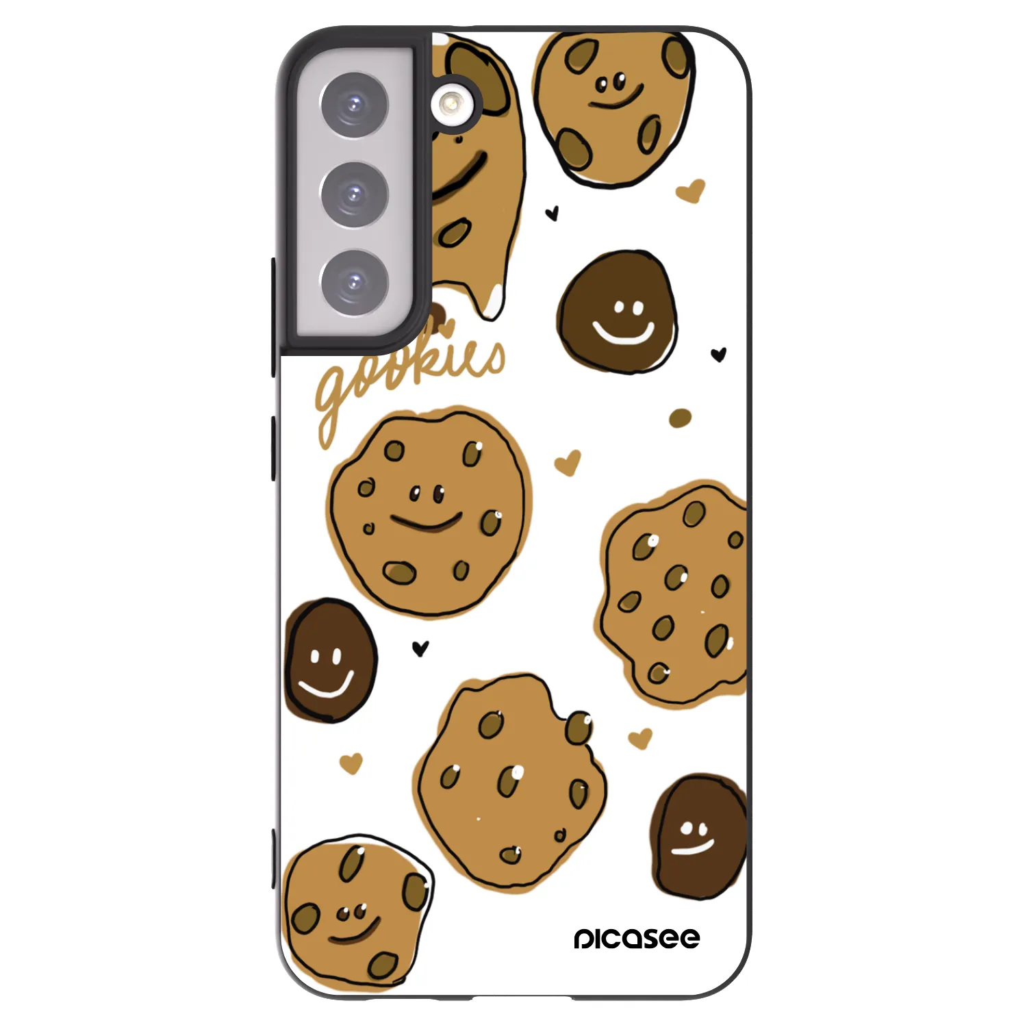 Picasee silikónový čierny obal pre Samsung Galaxy S22+ 5G - Gookies