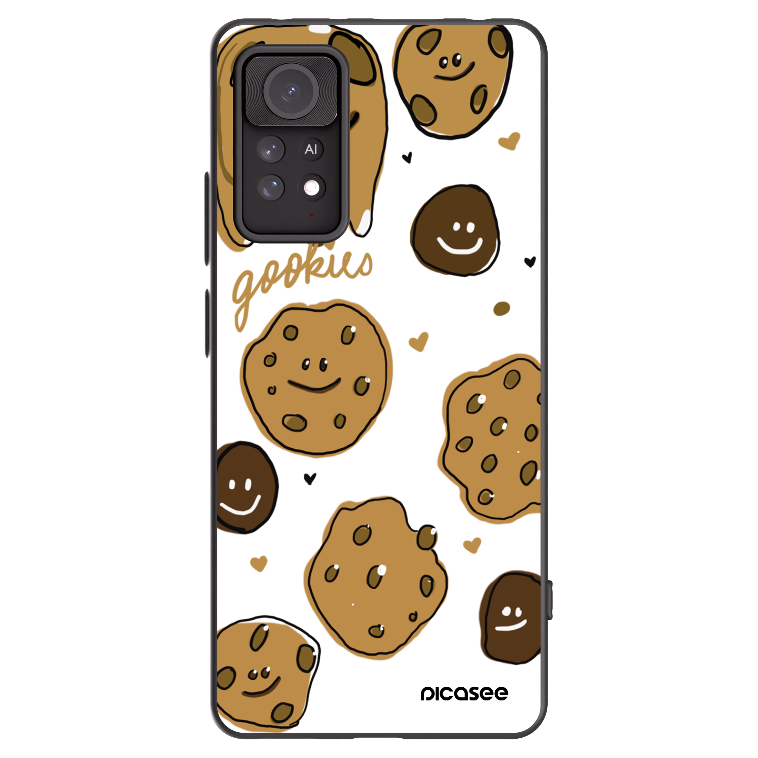 Picasee silikónový čierny obal pre Xiaomi Redmi Note 11 Pro 5G - Gookies