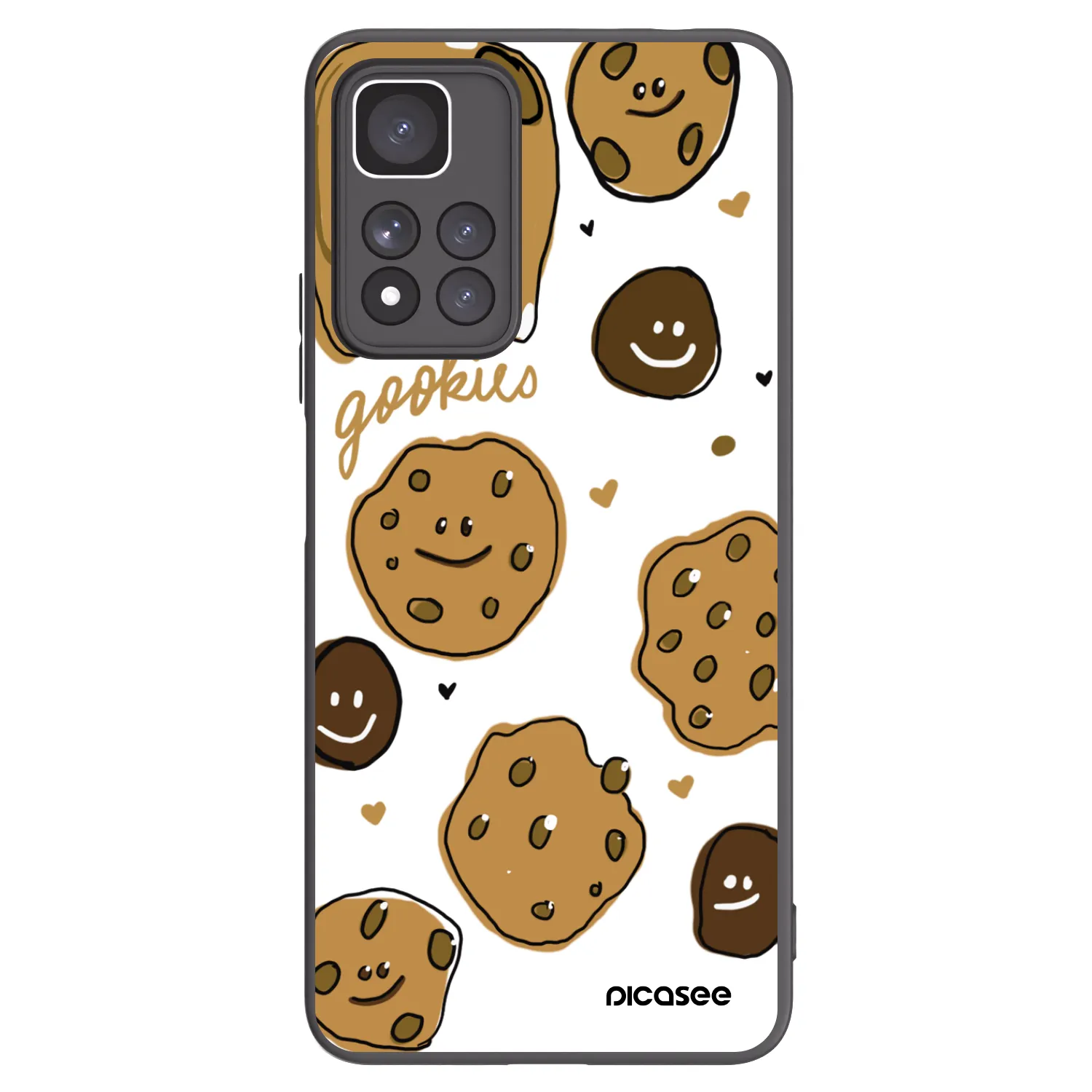 Picasee silikónový čierny obal pre Xiaomi Redmi Note 11 Pro+ 5G - Gookies