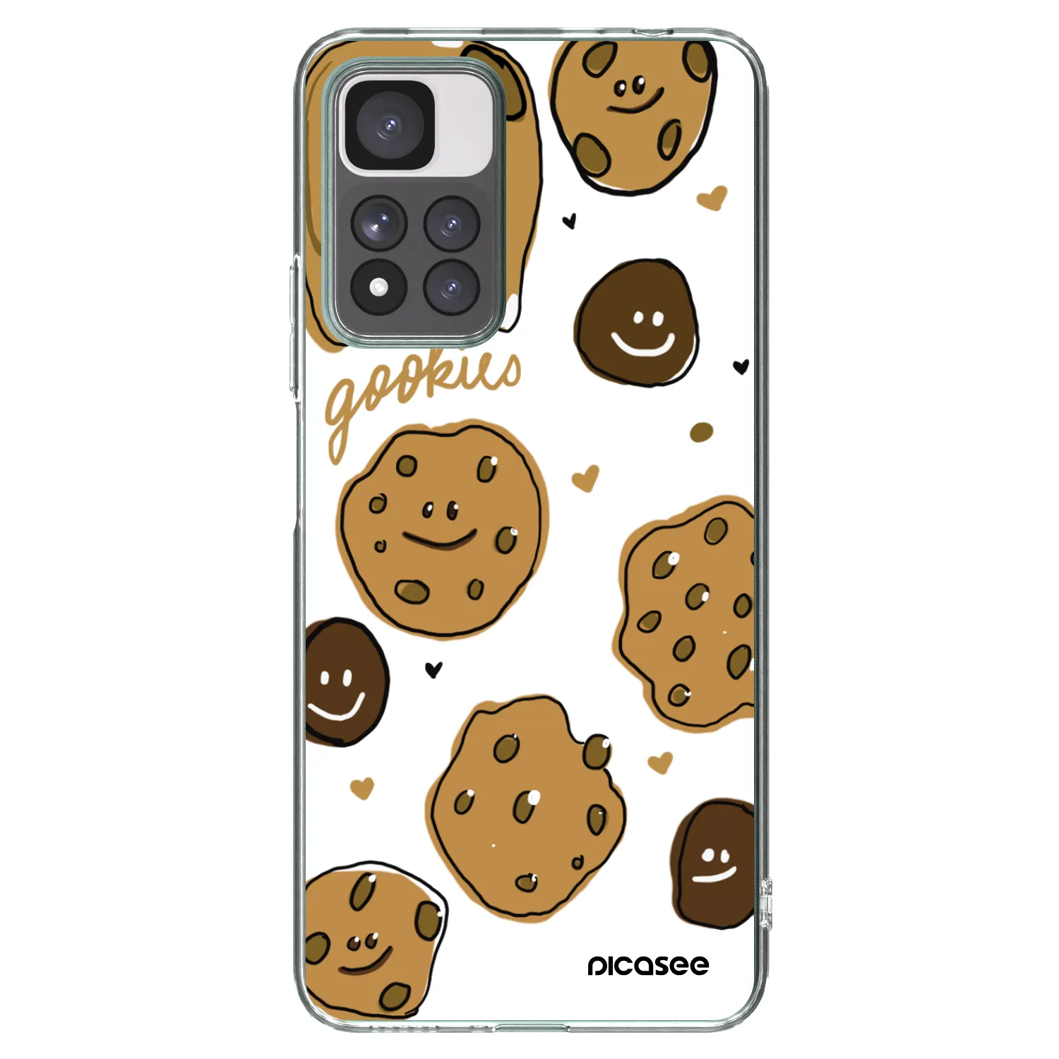 Picasee silikónový prehľadný obal pre Xiaomi Redmi Note 11 Pro+ 5G - Gookies
