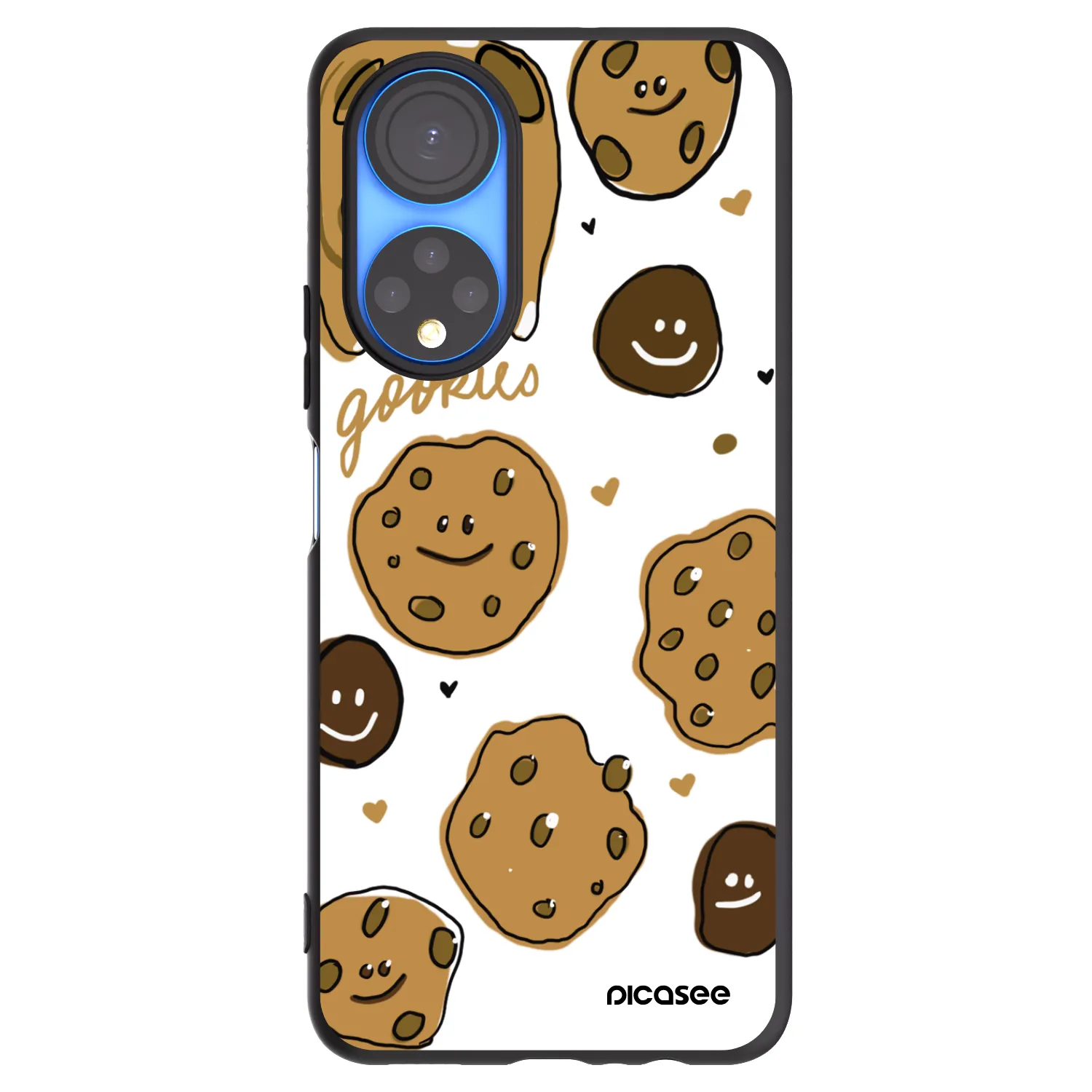 Picasee silikónový čierny obal pre Honor X7 - Gookies