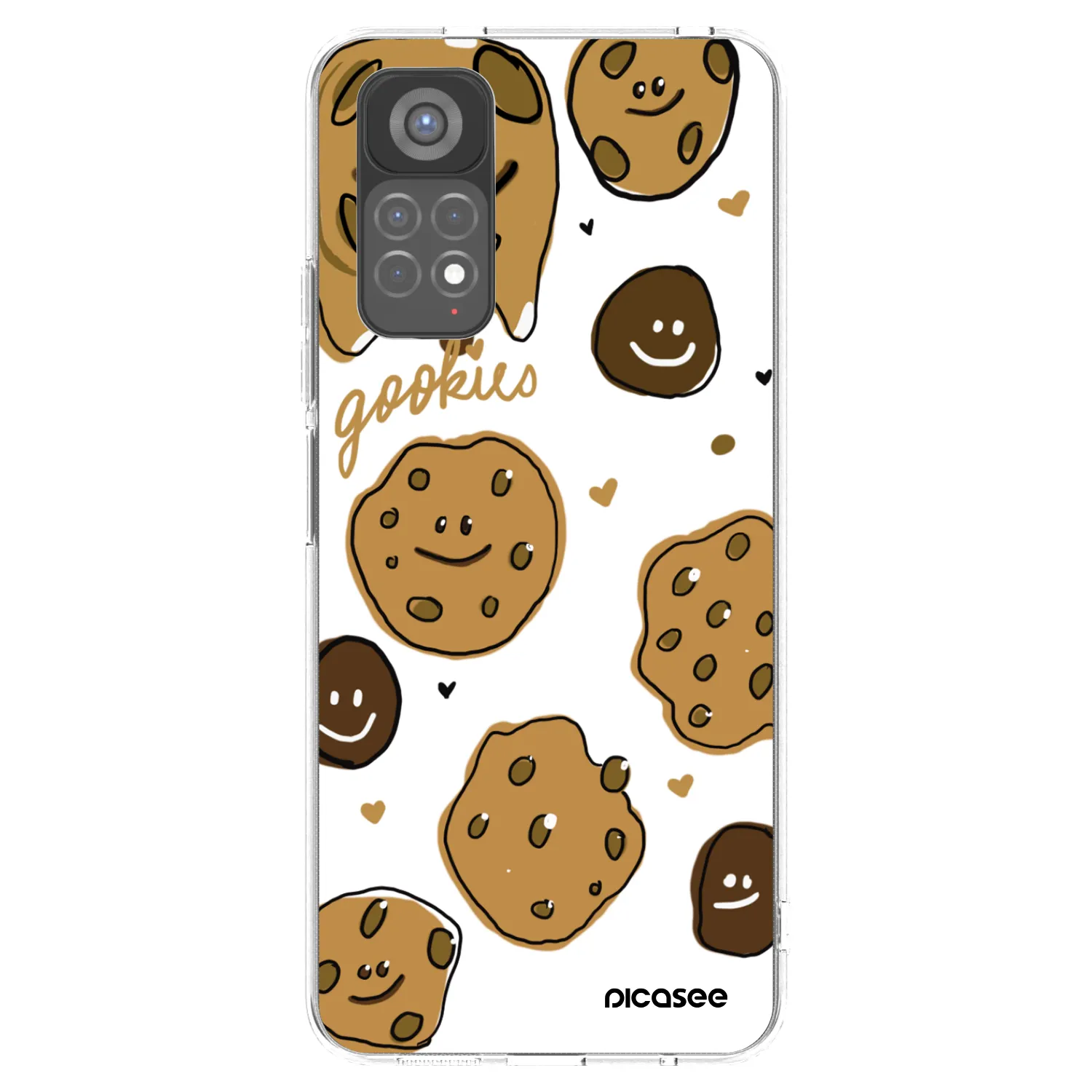 Picasee silikónový prehľadný obal pre Xiaomi Redmi Note 11S 5G - Gookies