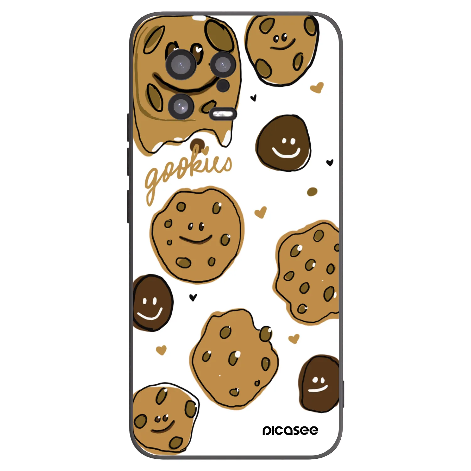Silikónový čierny obal pre Xiaomi 13 - Gookies