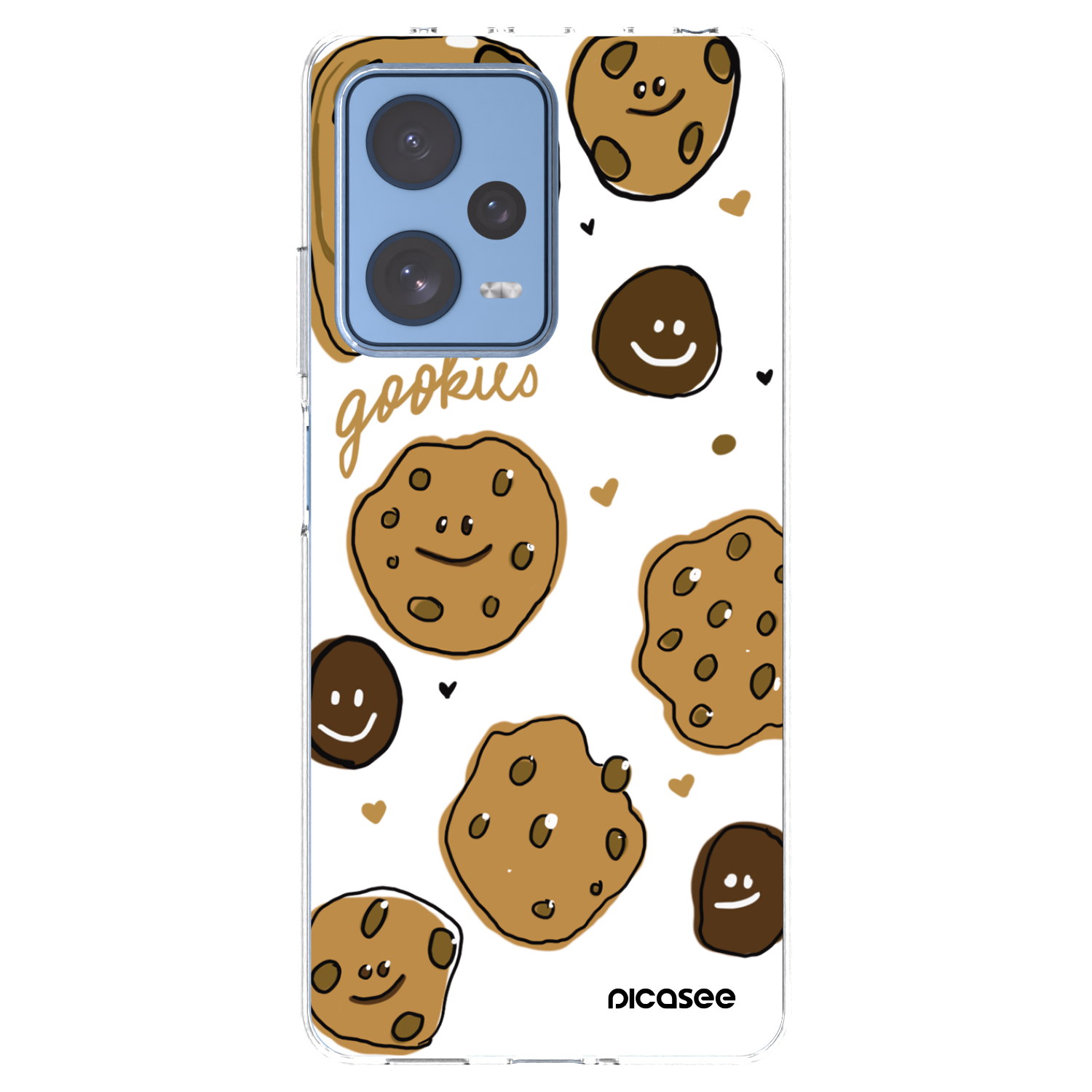 Picasee silikónový prehľadný obal pre Xiaomi Redmi Note 12 Pro 5G - Gookies