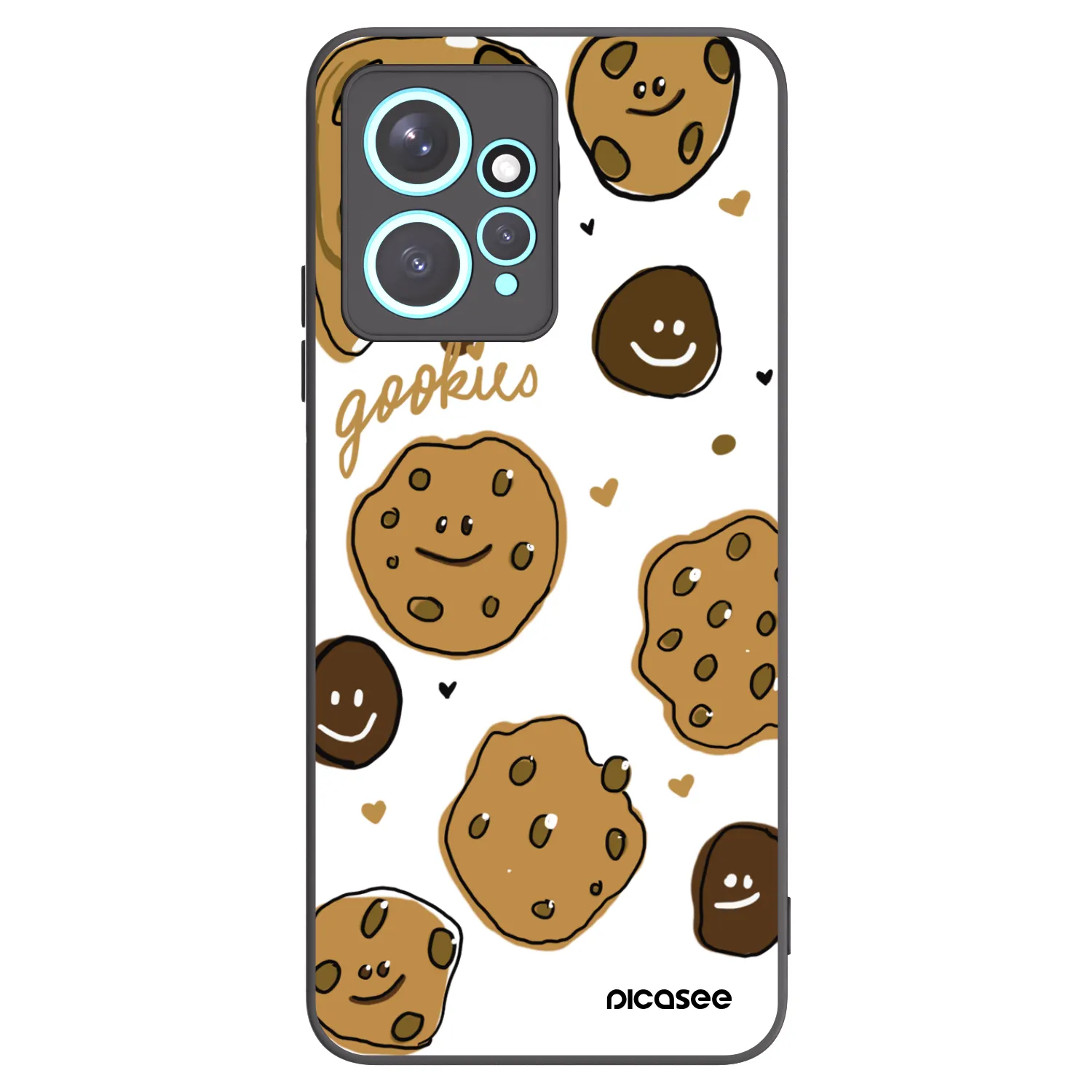Picasee silikónový čierny obal pre Xiaomi Redmi Note 12 4G - Gookies
