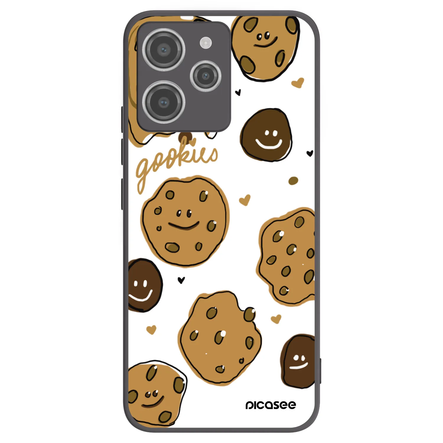 Picasee silikónový čierny obal pre Xiaomi Redmi 12 4G - Gookies
