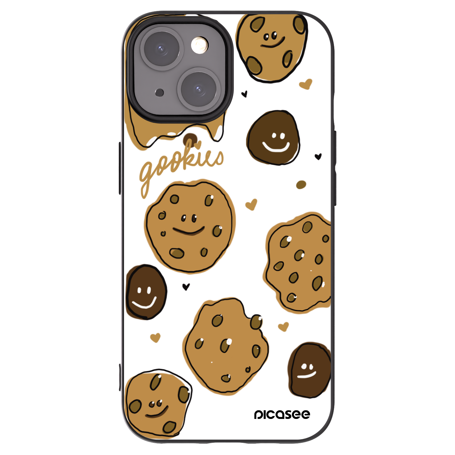 Silikónový čierny obal pre Apple iPhone 15 - Gookies