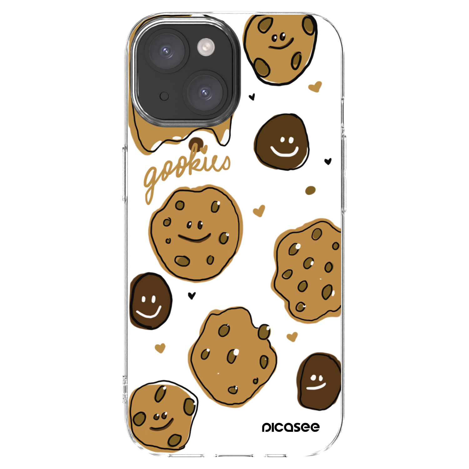 Picasee silikónový prehľadný obal pre Apple iPhone 15 - Gookies