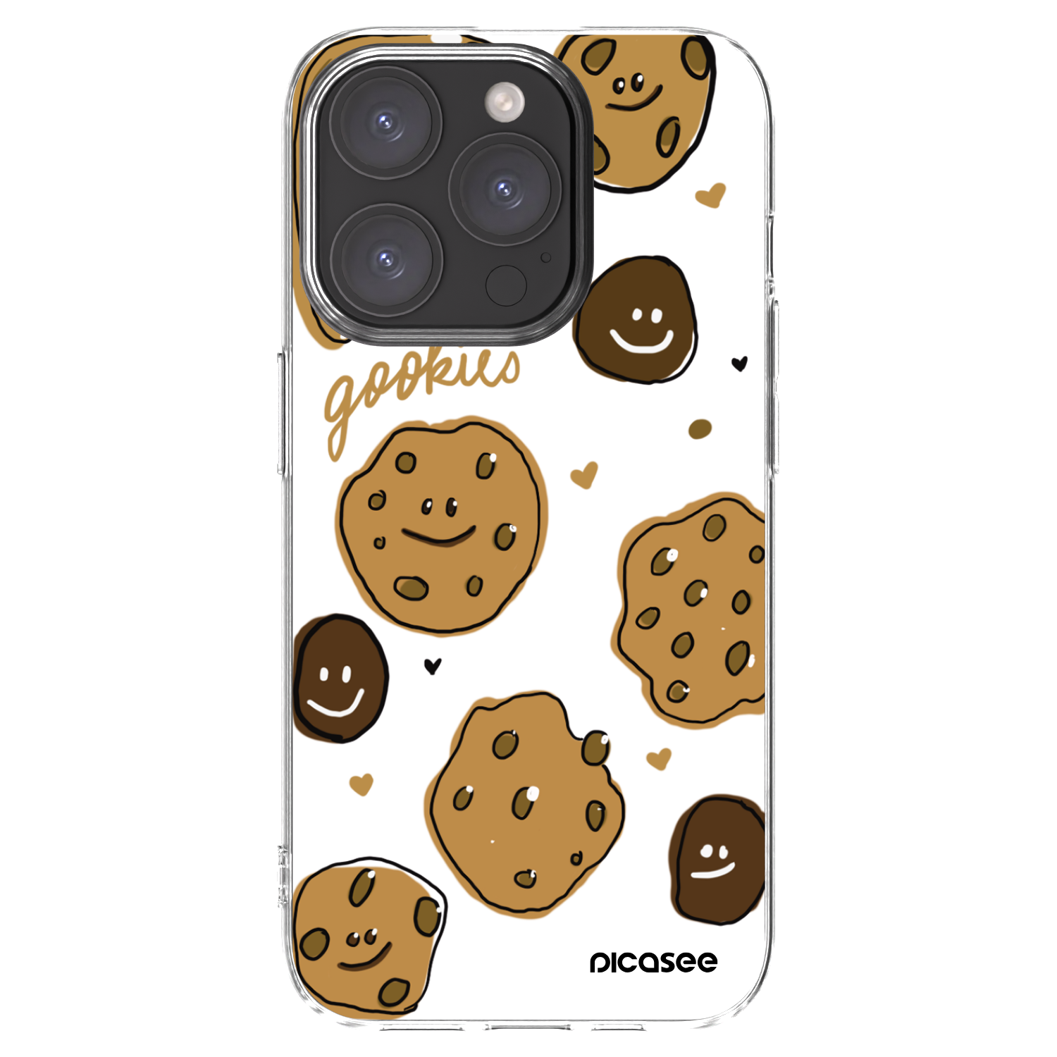 Silikónový prehľadný obal pre Apple iPhone 15 Pro - Gookies