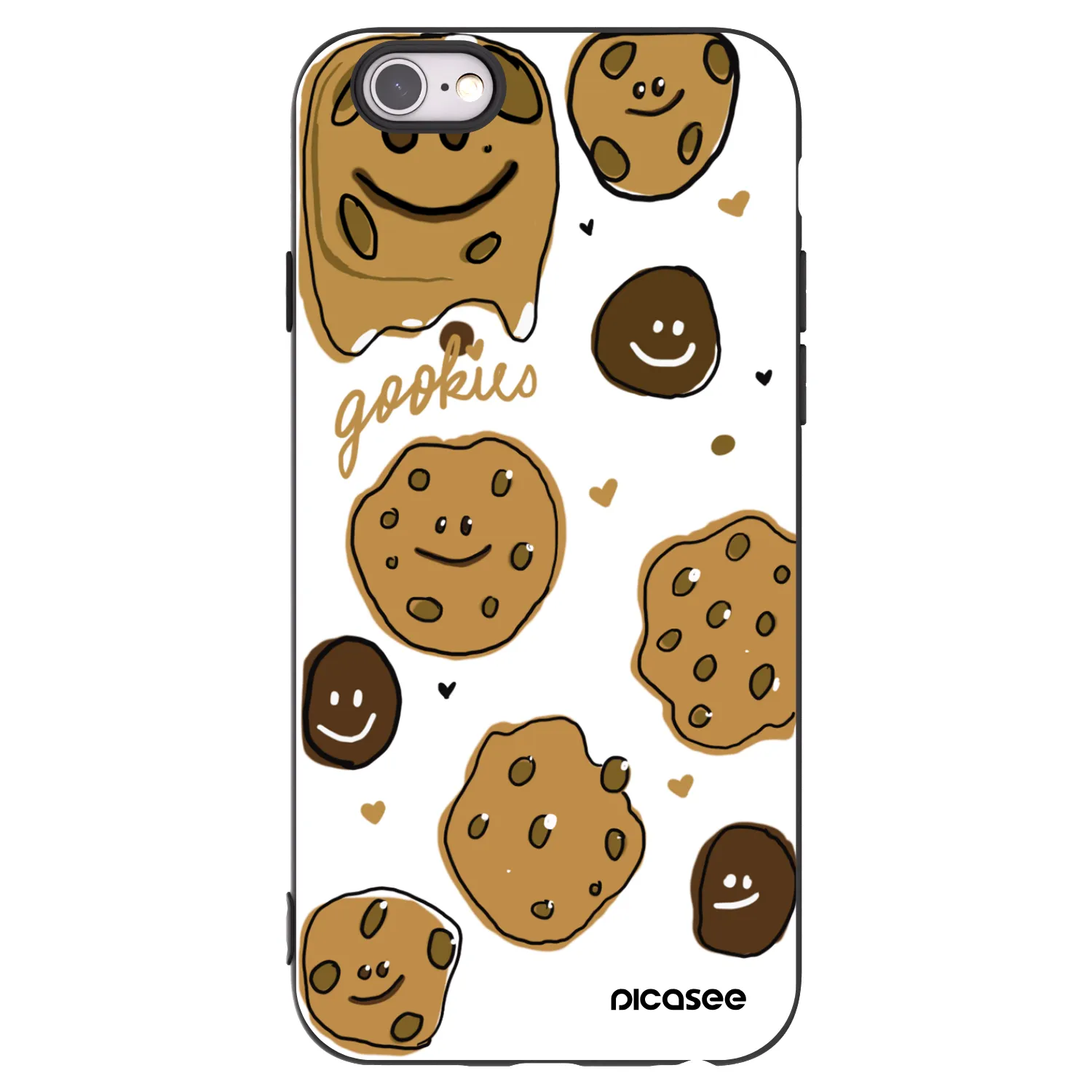 Picasee silikónový čierny obal pre Apple iPhone 6/6S - Gookies