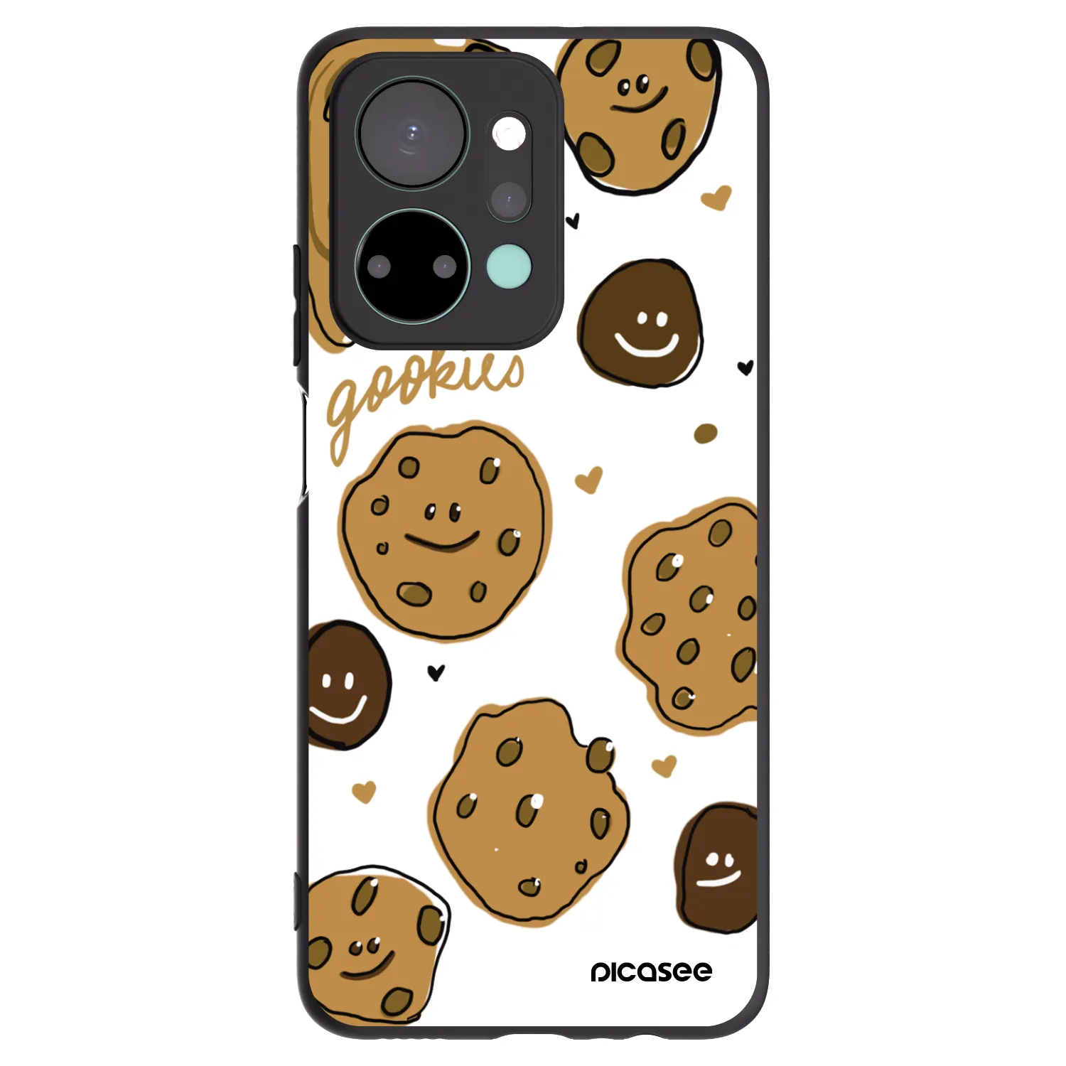 Picasee silikónový čierny obal pre Honor X7a - Gookies