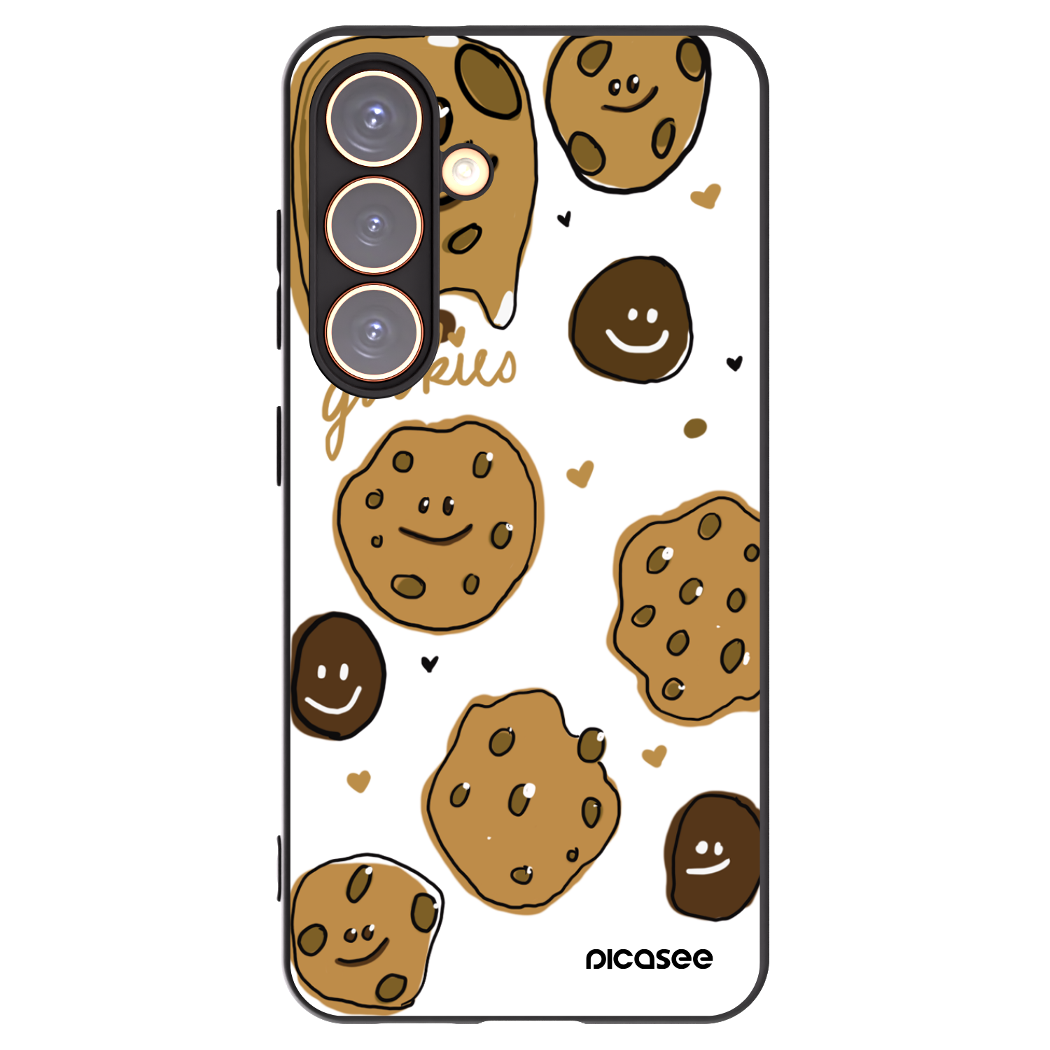 Picasee silikónový čierny obal pre Samsung Galaxy S24 S921B 5G - Gookies