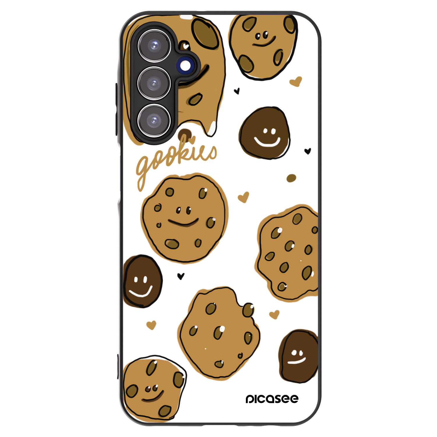 Picasee silikónový čierny obal pre Samsung Galaxy A15 A156B 5G - Gookies