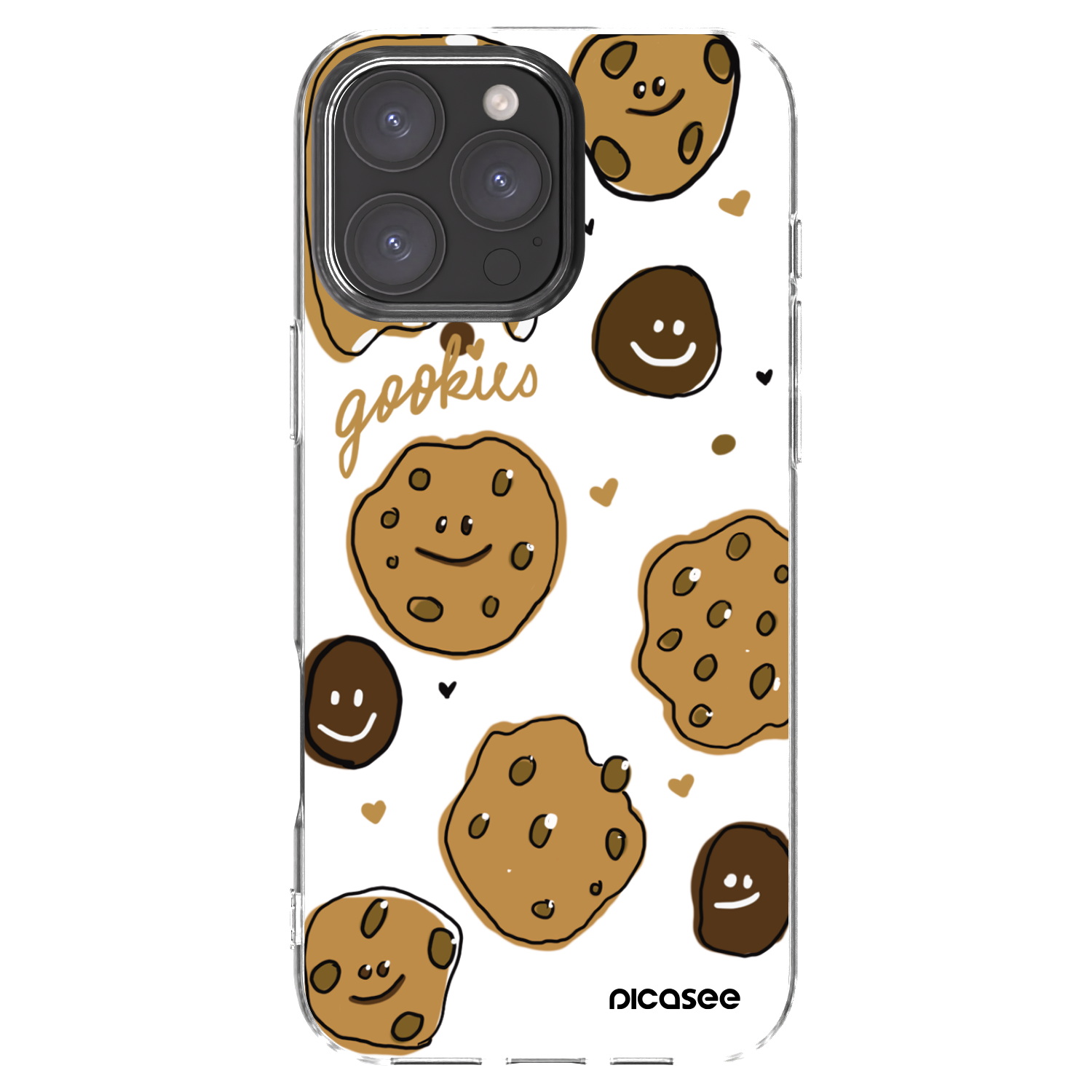 Picasee silikónový prehľadný obal pre Apple iPhone 16 Pro Max - Gookies