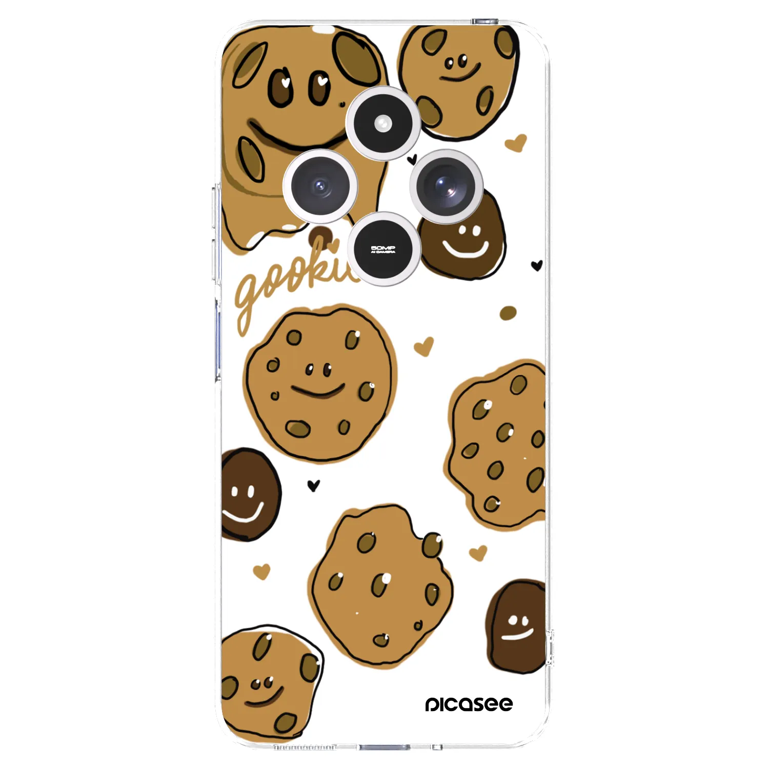 Picasee silikónový prehľadný obal pre Xiaomi Redmi 14C - Gookies