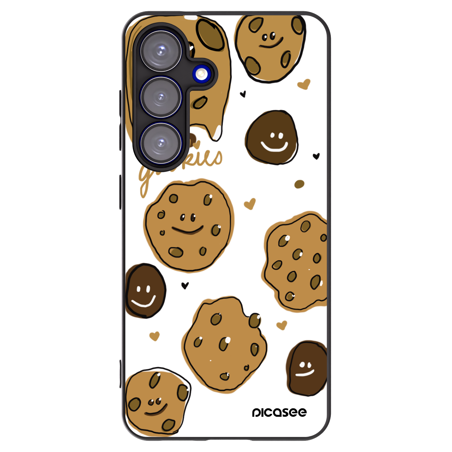 Picasee silikónový čierny obal pre Samsung Galaxy S25 5G - Gookies