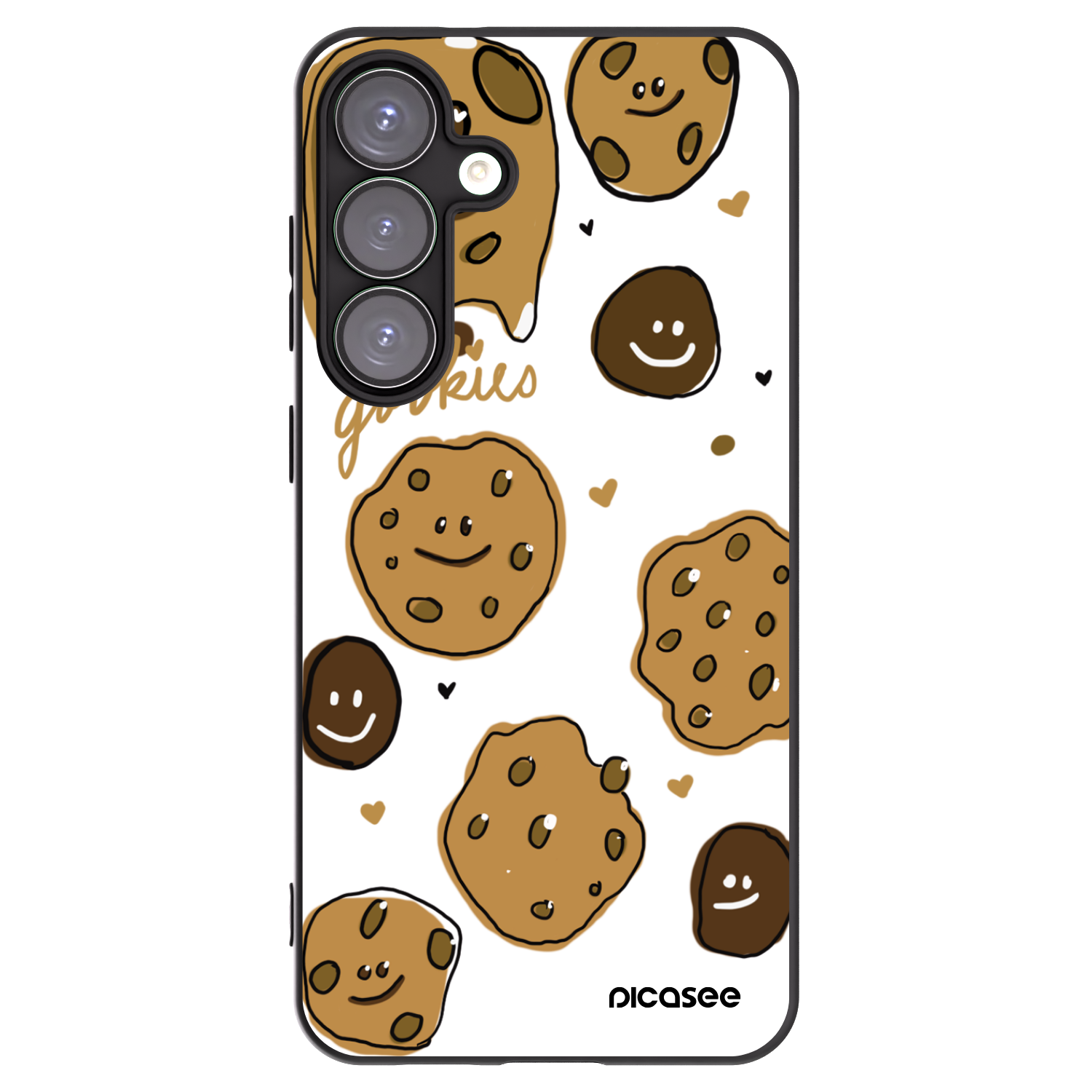 Picasee silikónový čierny obal pre Samsung Galaxy S25+ 5G - Gookies