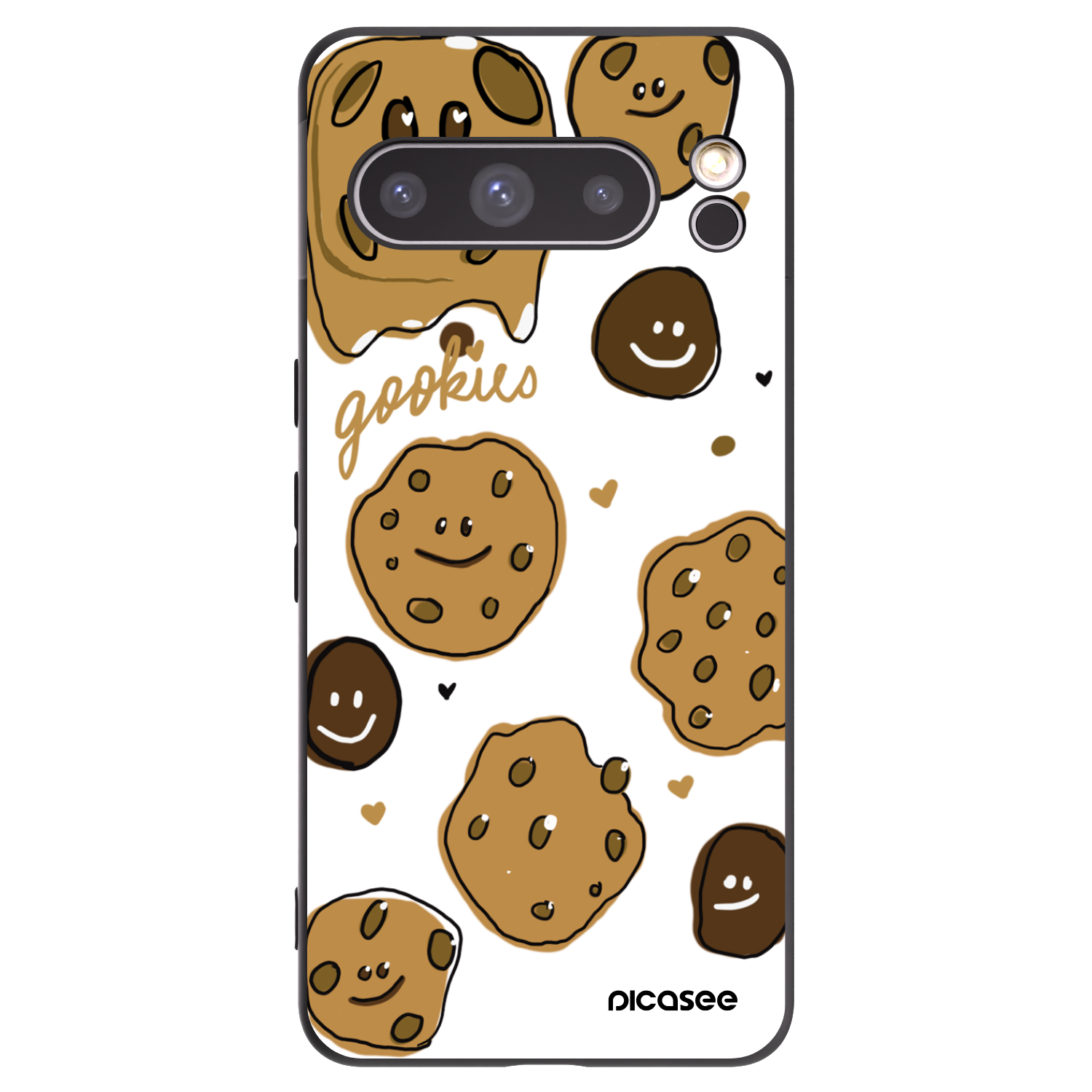 Picasee silikónový čierny obal pre Google Pixel 8 Pro - Gookies