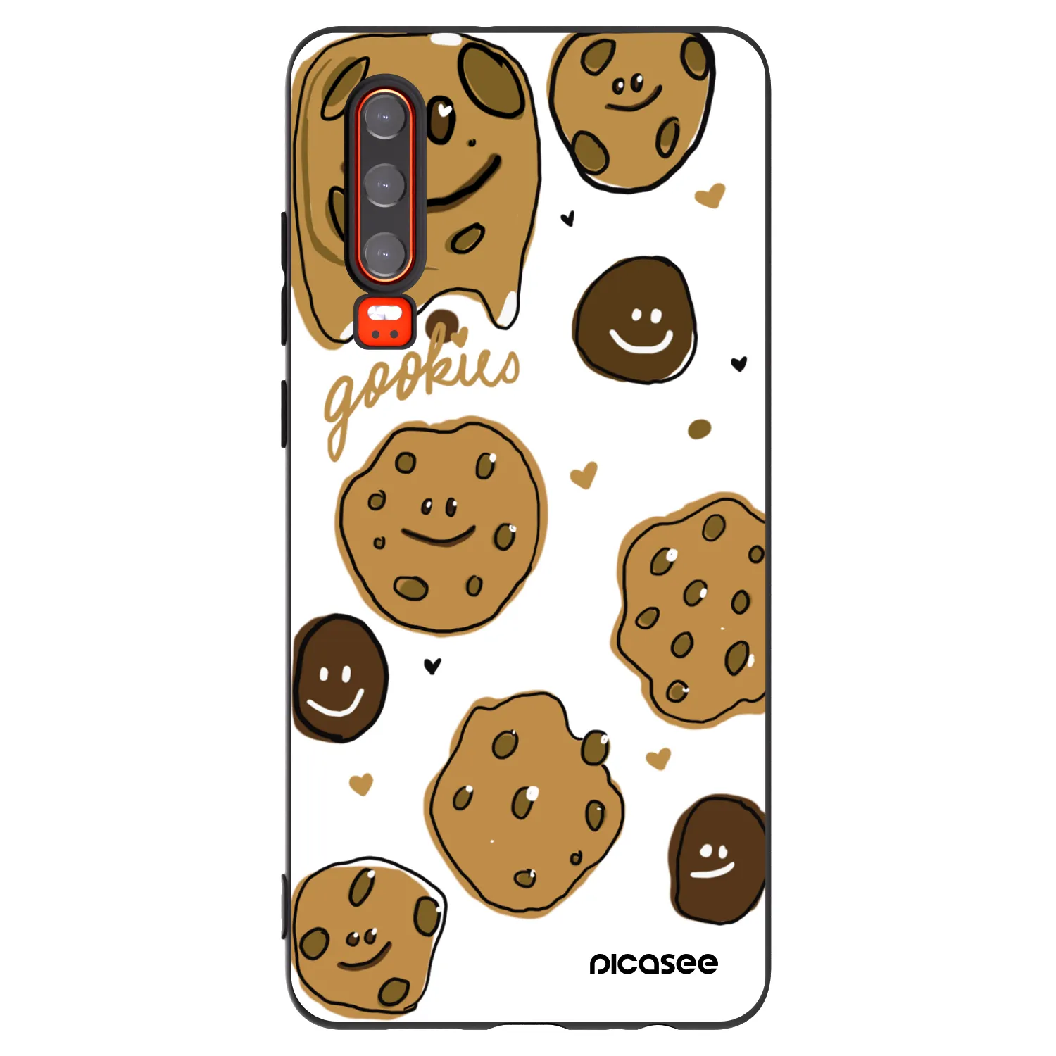 Picasee silikónový čierny obal pre Huawei P30 - Gookies