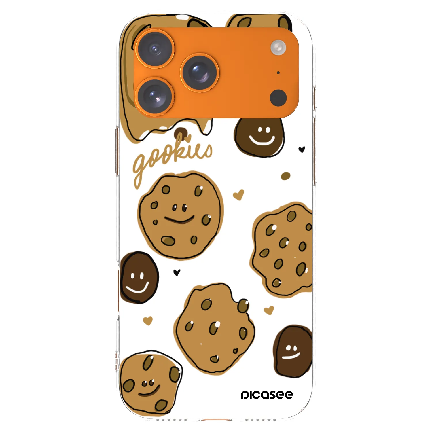 Silikónový prehľadný obal pre Apple iPhone 17 Pro Max - Gookies