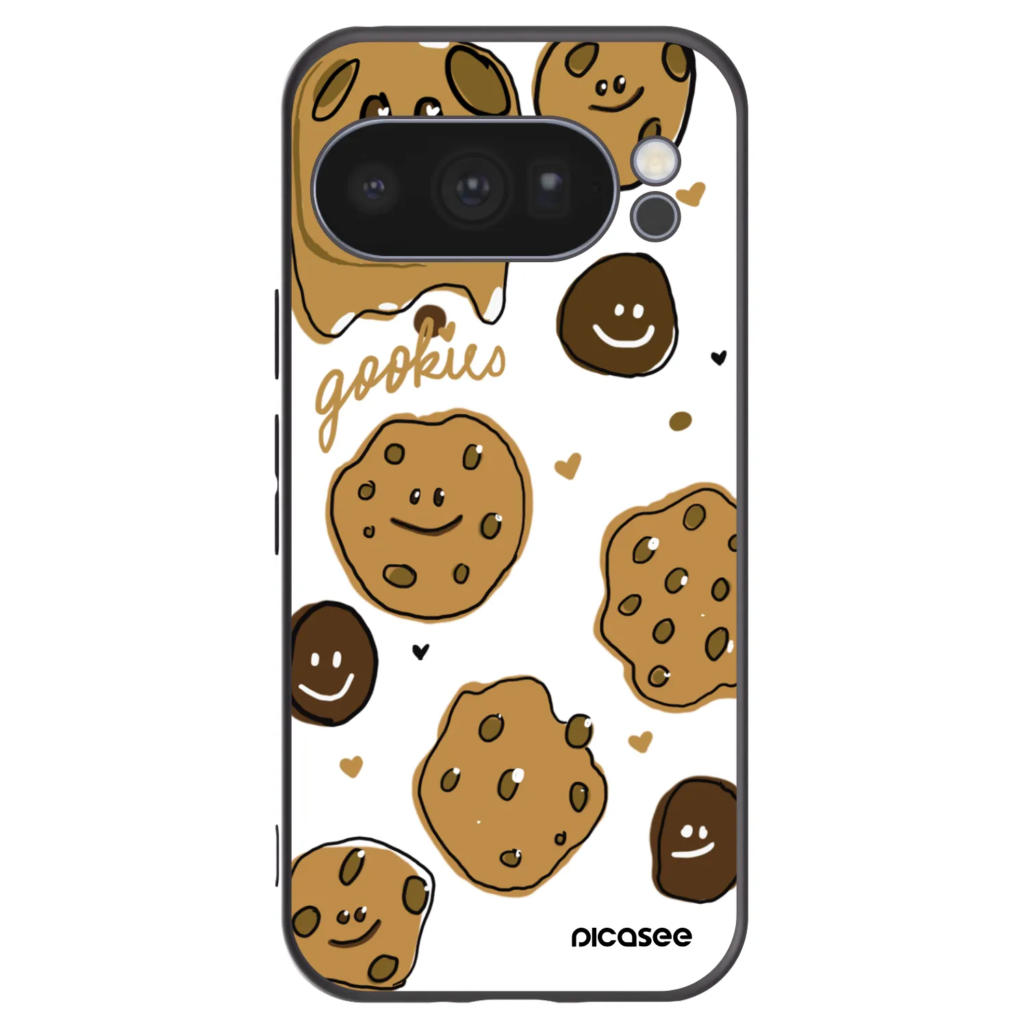 Picasee silikónový čierny obal pre Google Pixel 10 Pro - Gookies