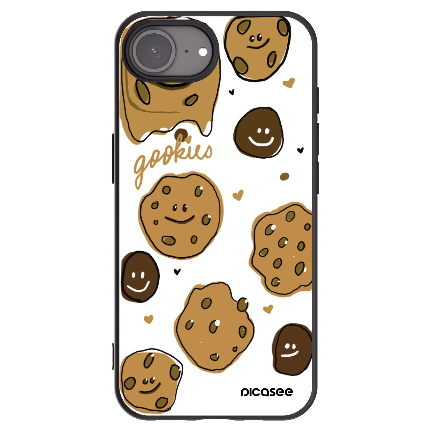 Picasee silikónový čierny obal pre Apple iPhone 17e - Gookies