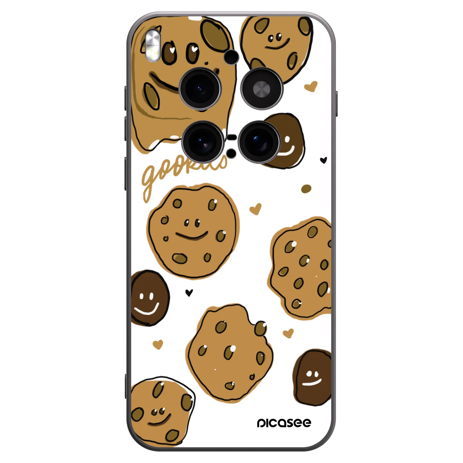Picasee silikónový čierny obal pre Vivo X300 Pro - Gookies