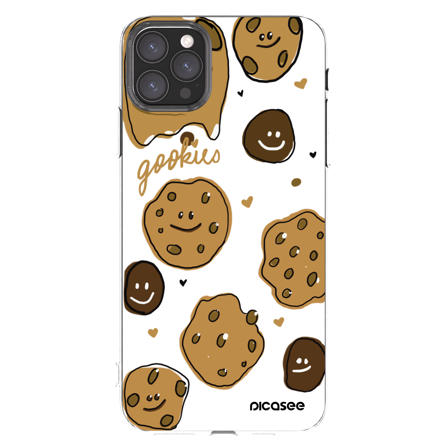 Picasee silikónový prehľadný obal pre Apple iPhone 11 Pro Max - Gookies