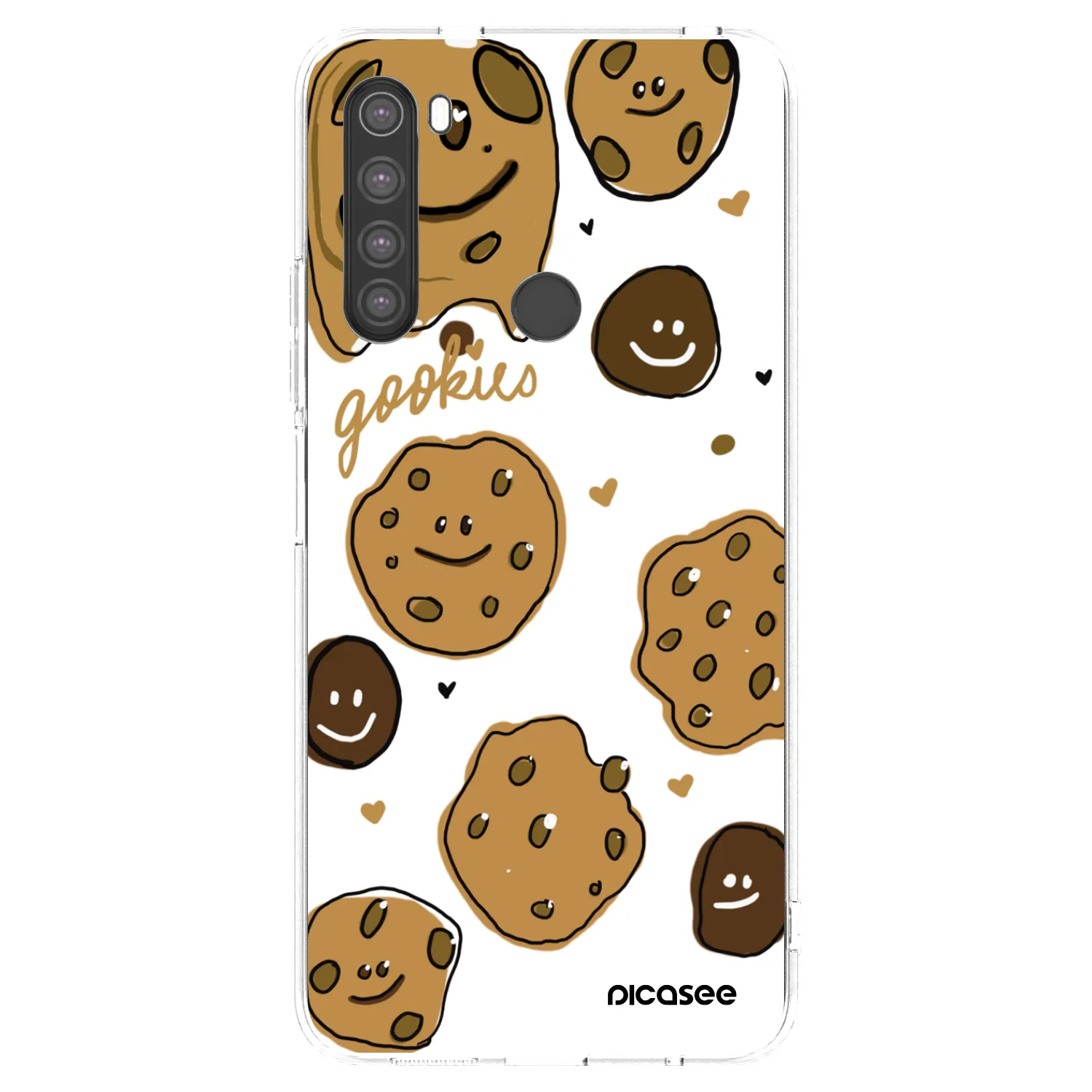 Picasee silikónový prehľadný obal pre Xiaomi Redmi Note 8 - Gookies