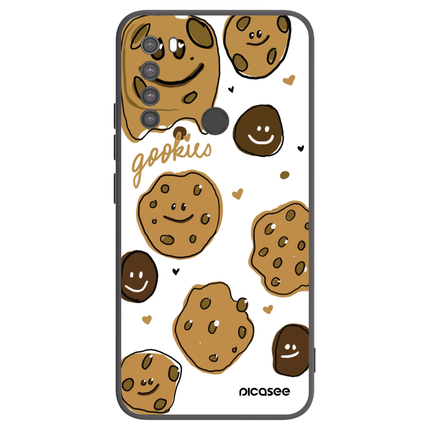 Picasee silikónový čierny obal pre Xiaomi Redmi Note 8 - Gookies