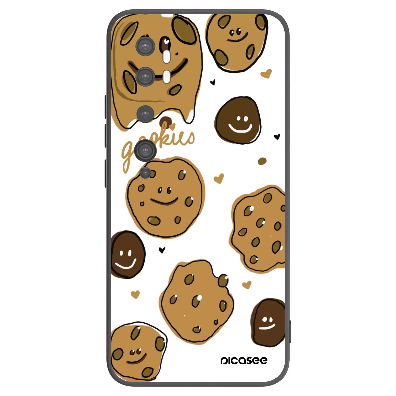 Picasee silikónový čierny obal pre Xiaomi Mi Note 10 (Pro) - Gookies