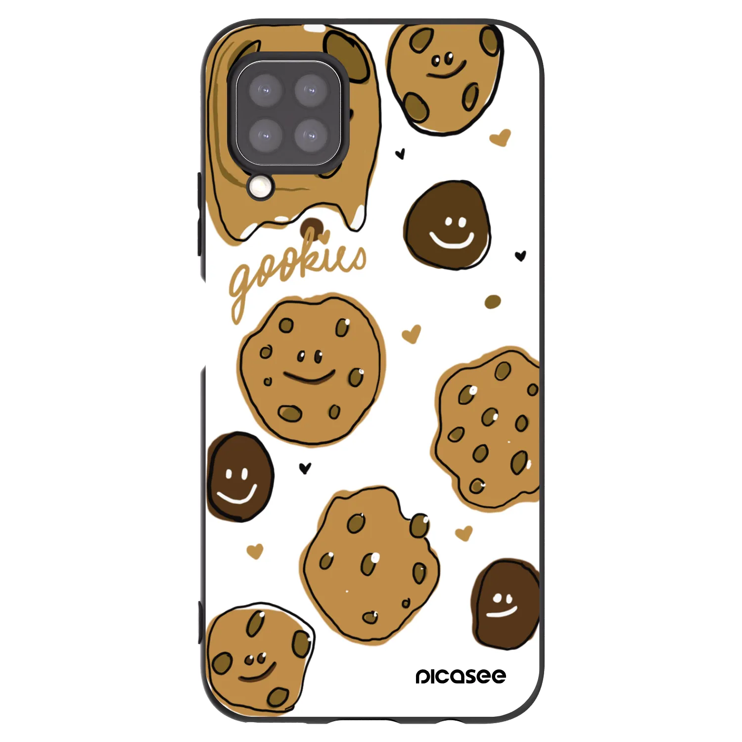 Picasee silikónový čierny obal pre Huawei P40 Lite - Gookies