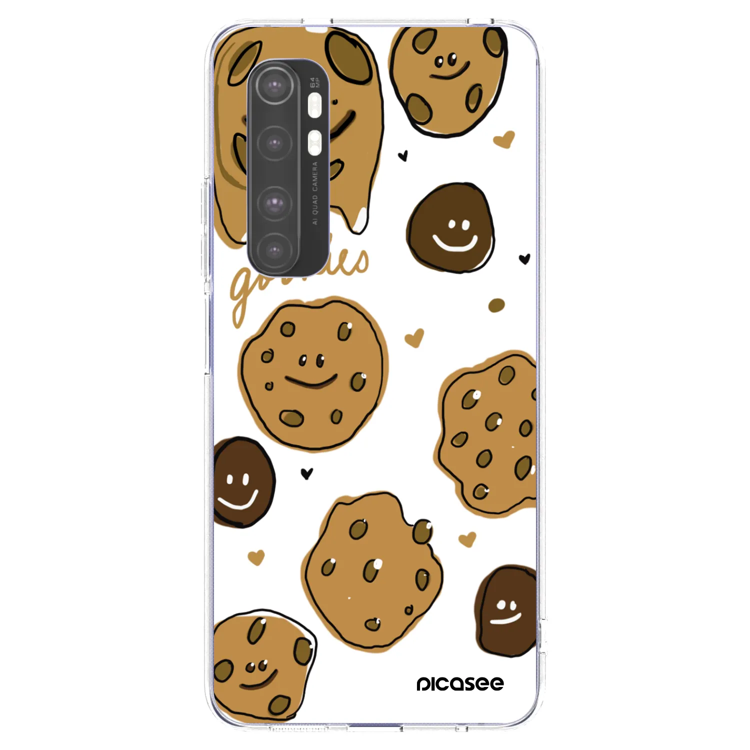 Picasee silikónový prehľadný obal pre Xiaomi Mi Note 10 Lite - Gookies