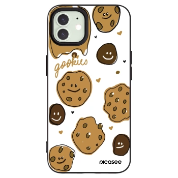 Picasee silikónový čierny obal pre Apple iPhone 12 - Gookies