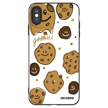 Picasee silikónový čierny obal pre Apple iPhone XS Max - Gookies