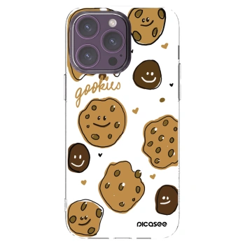 Picasee silikónový prehľadný obal pre Apple iPhone 14 Pro Max - Gookies