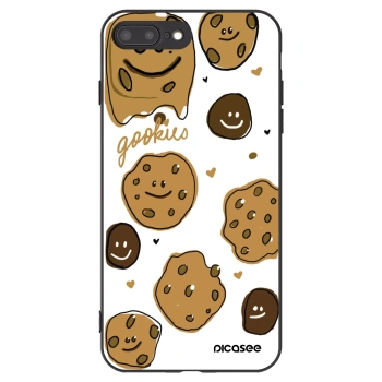 Picasee silikónový čierny obal pre Apple iPhone 8 Plus - Gookies