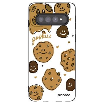 Picasee silikónový čierny obal pre Samsung Galaxy S10 G973 - Gookies