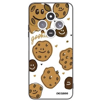 Picasee silikónový čierny obal pre Xiaomi Redmi 14C - Gookies
