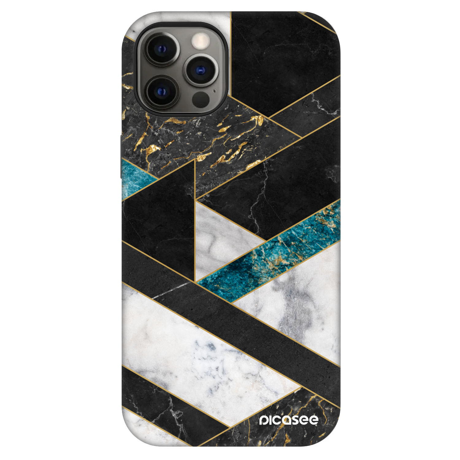 Picasee Fashion Case MagSafe pre Apple iPhone 12 Pro - Dark geometry