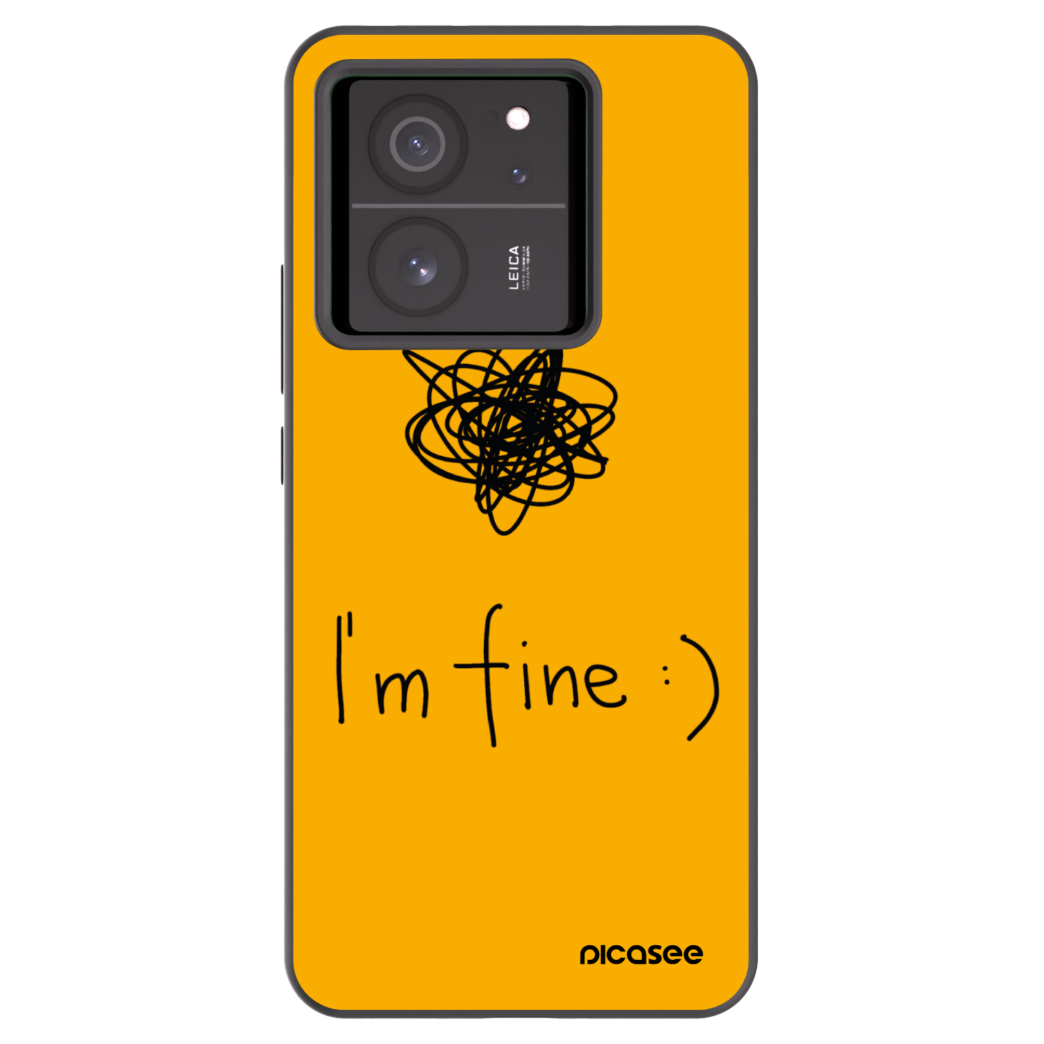 Picasee silikónový čierny obal pre Xiaomi 13T - I am fine