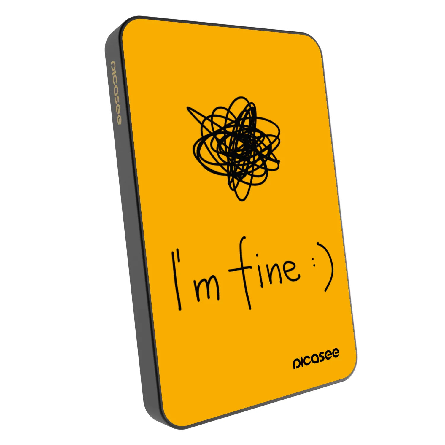 Picasee Powerbanka s MagSafe 5 000 mAh Šedá - I am fine