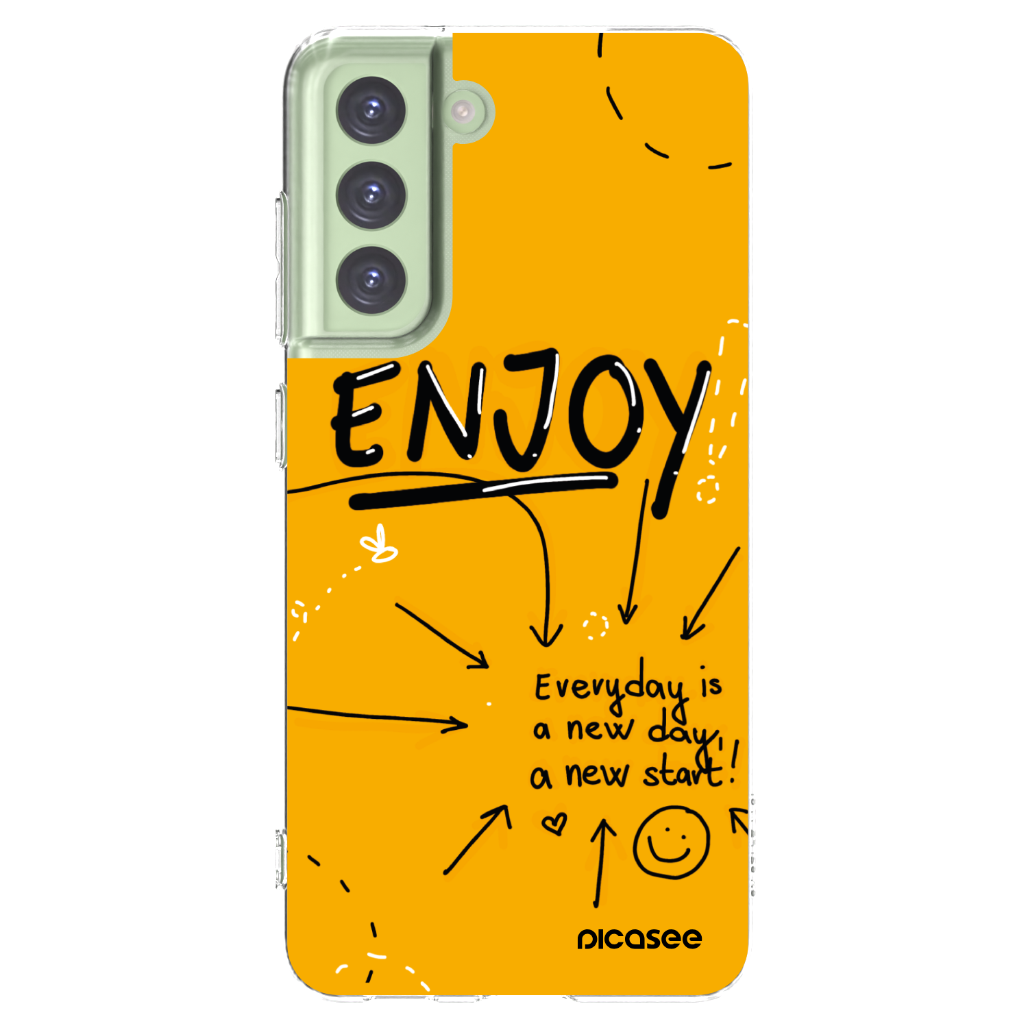 Picasee silikónový prehľadný obal pre Samsung Galaxy S21 FE 5G - Enjoy