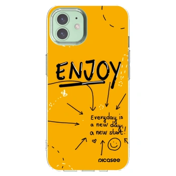Picasee silikónový prehľadný obal pre Apple iPhone 12 - Enjoy